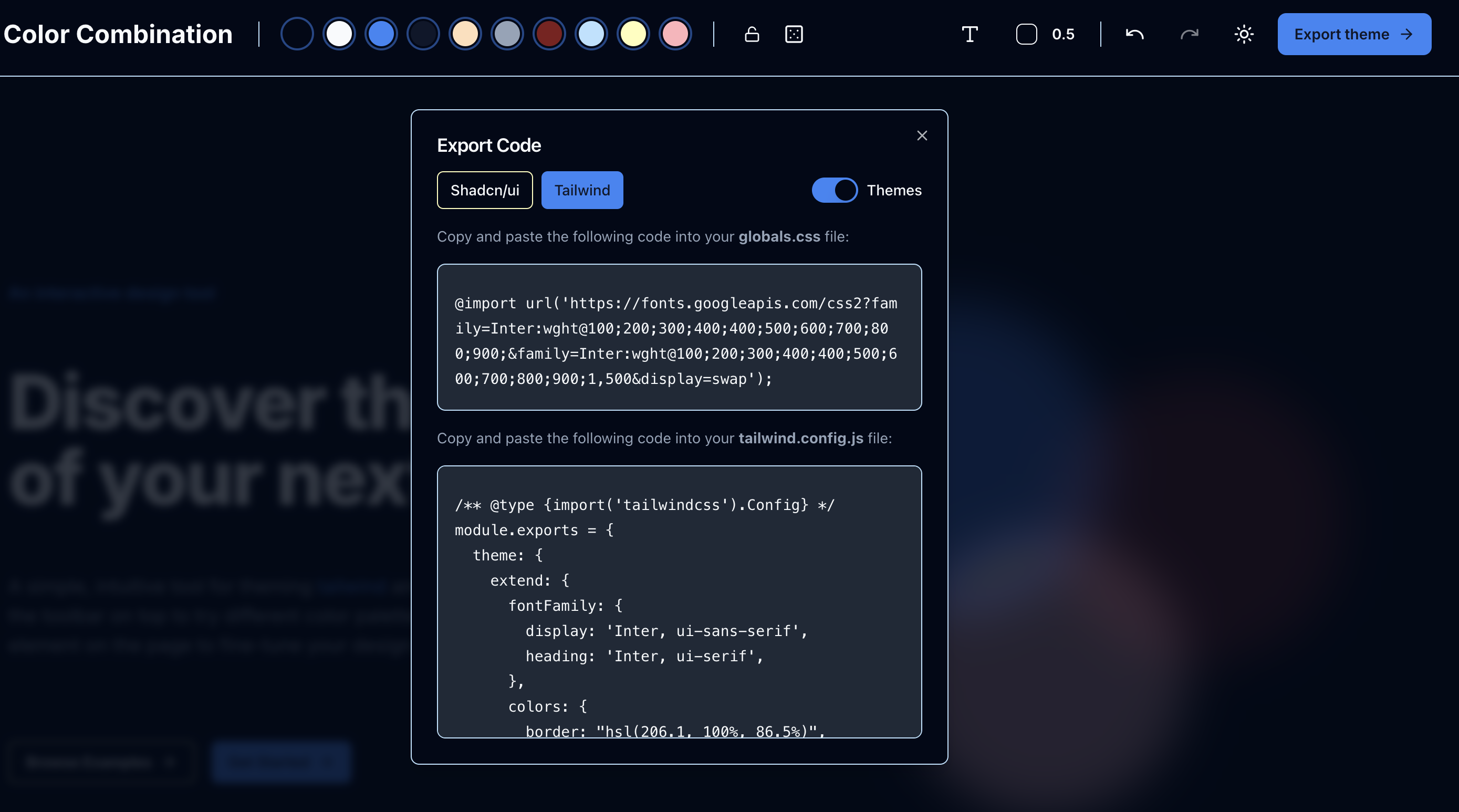 Instant Visualization and One-Click Export